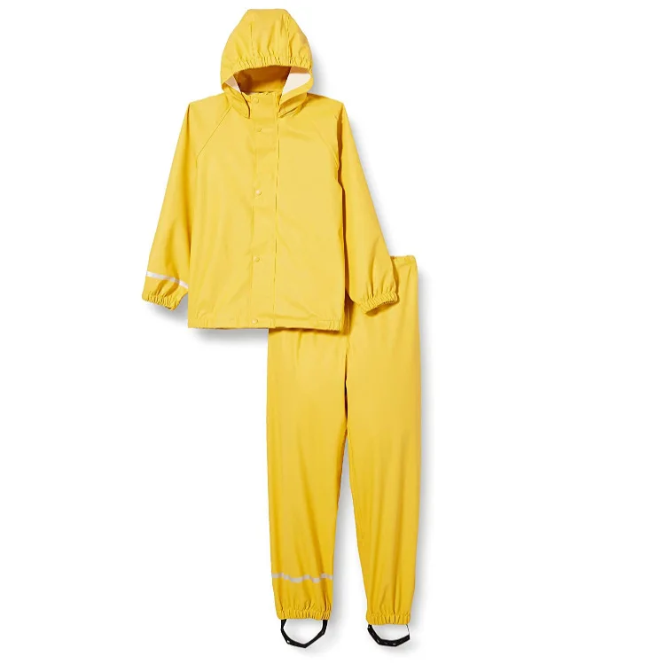 low price kids PU new product buy children raincoat set
