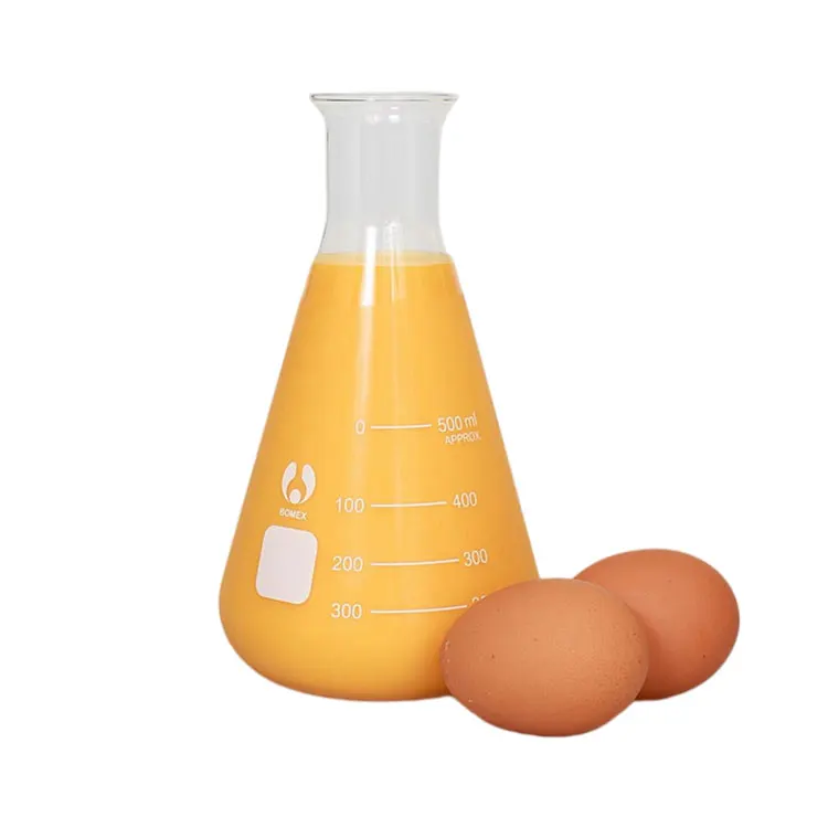 Corrugated box egg custard used frozen egg yolk liquid with sugar