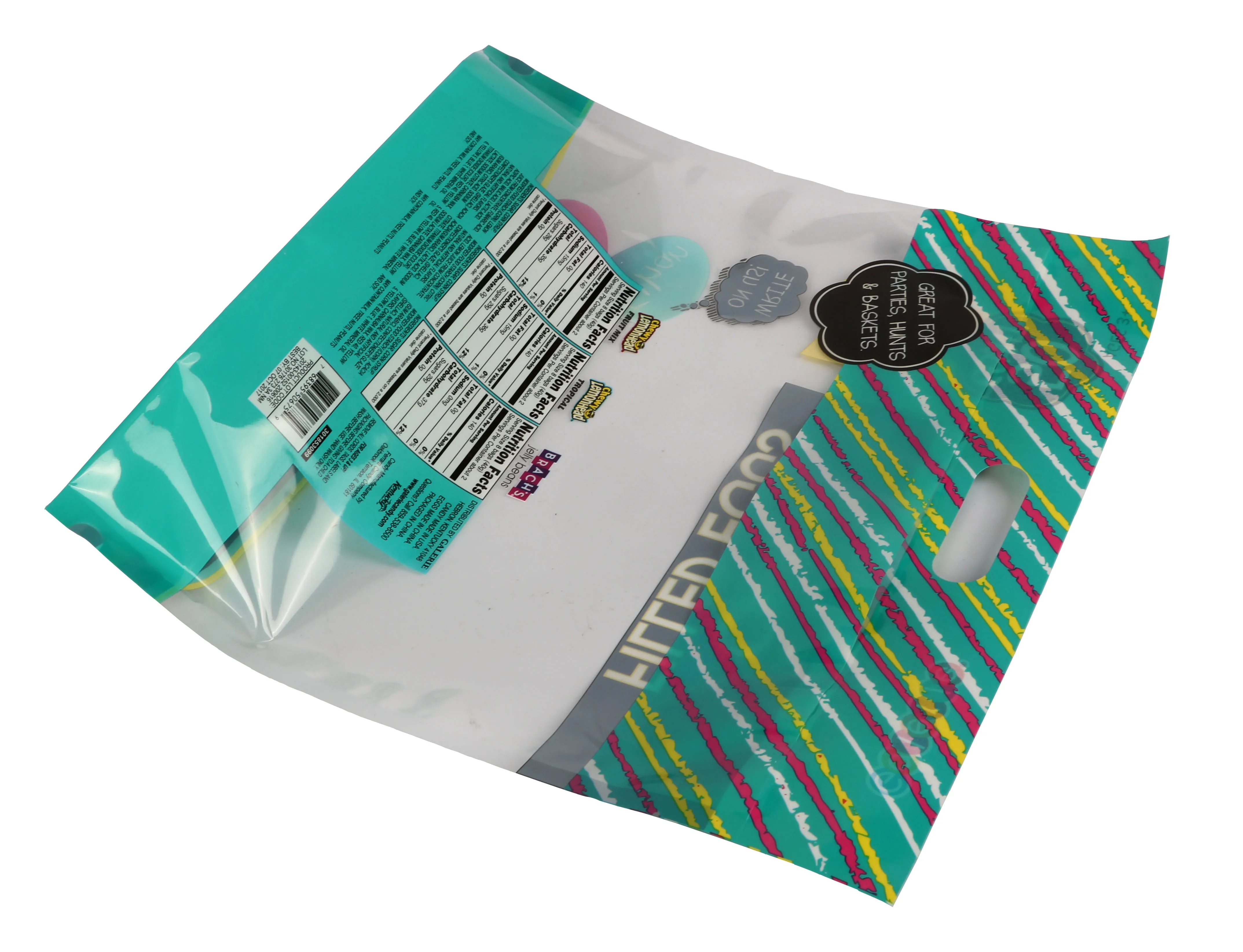 Custom Printed Plastic Composite Bag Children Candy Bag Stand Up Pouch Dried Food Packaging Bag