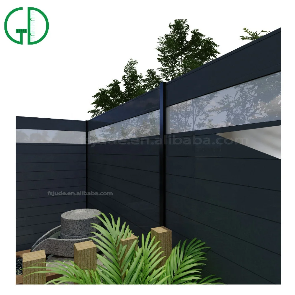GD aluminio art cercas de jardin para casas jardin aluminio Австралия Канада временное искусство clearvu внешняя система забора цена