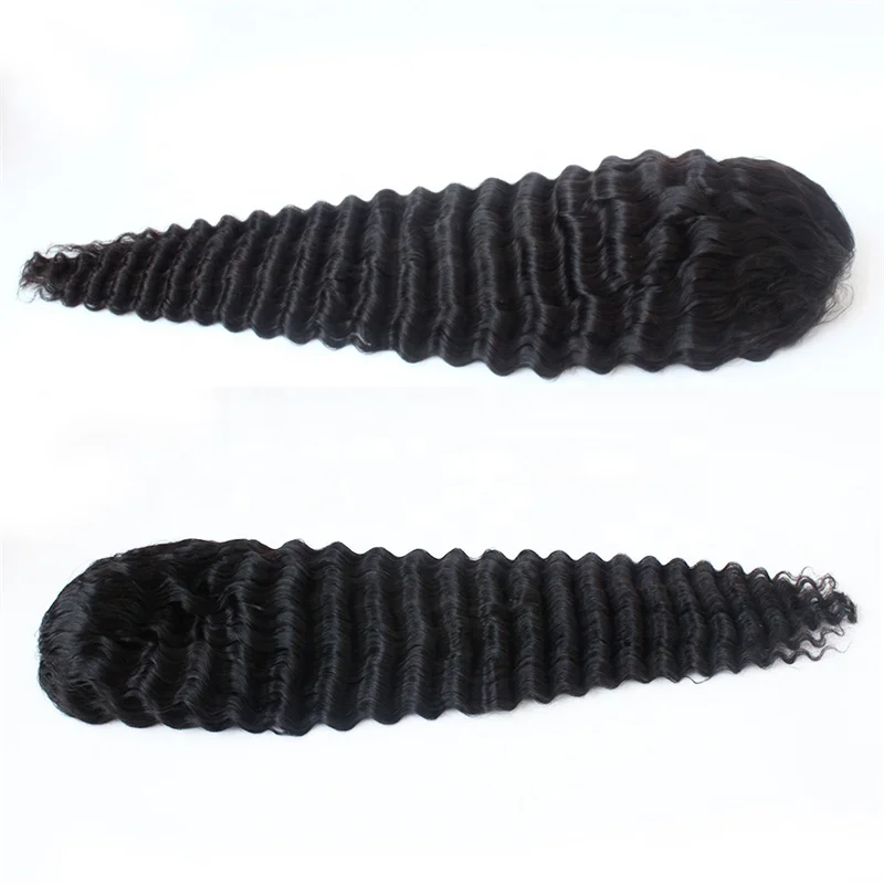 
Luxury Deep Wave 26 Inches 150% Density Brazilian Human Hair Lace Front Wig 