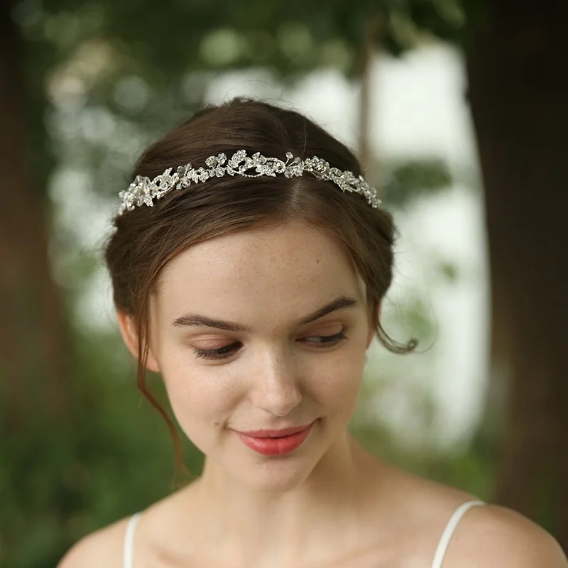 Fashion Jewelry Wedding Handmade Hair Band Jewelry Crystal Rhinestones Bridal Headpiece For Wedding