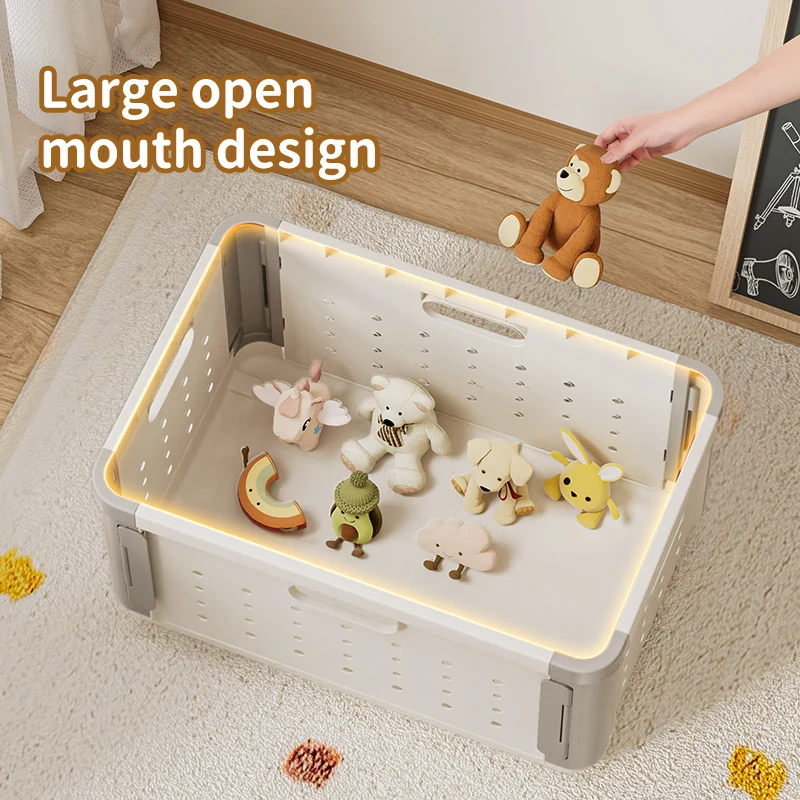 Пластиковая складная корзина для хранения, 38,5 л