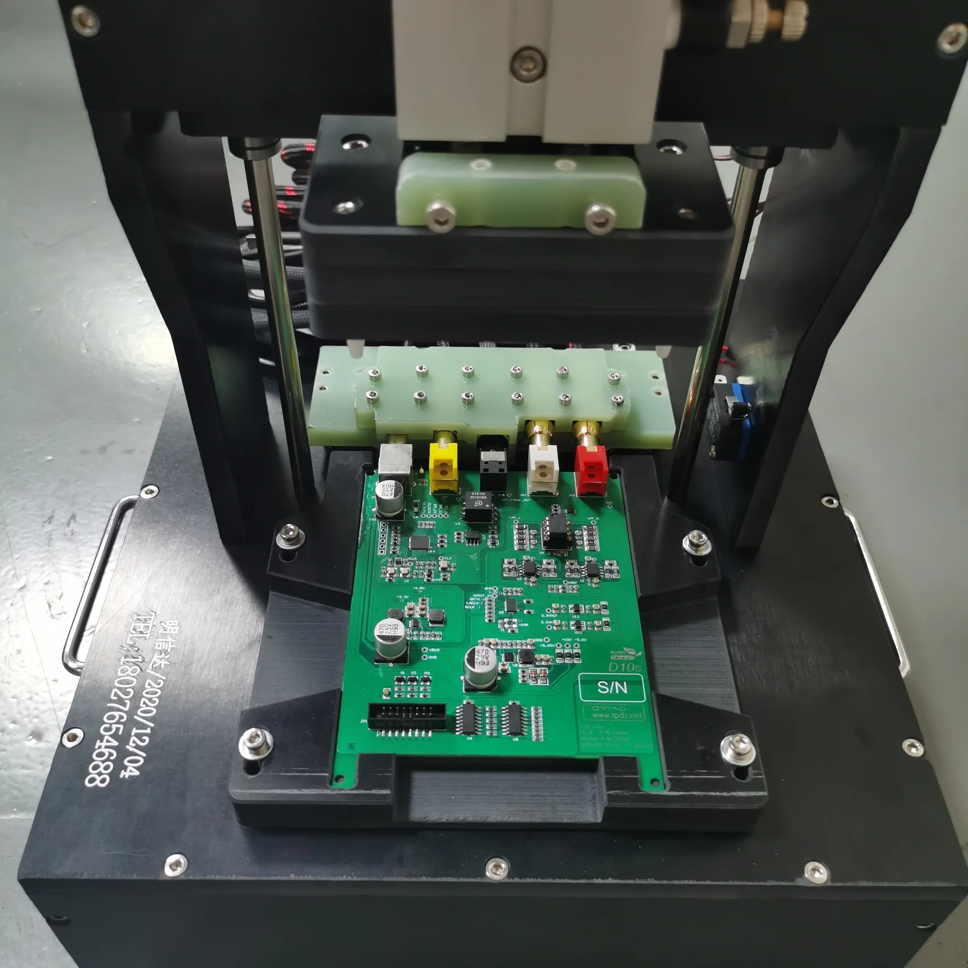 Custom PCB board functional test stand  manual test fixtures Bakelite test fixture Probe fixture