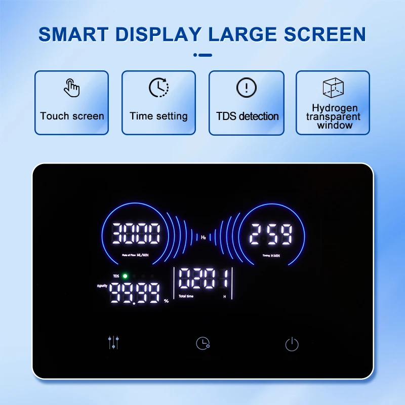 Home Portable H2 Gas Generator Hho Generador De Hidrogeno Oxygen Inhaler Machine 600ml 900ml 3000ml Hydrogen Inhalation Machine