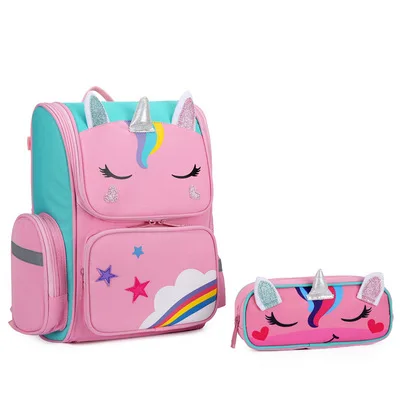 2021 Hot Selling Unicorn Children School Backpack High Quality Waterproof Cartoon Cute Backpack For Kids