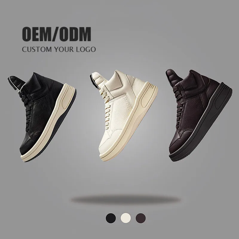 2022 Basketball Style Casual Custom Design Manufacturers Brand Leather Skateboard Shoes Sneaker Man With Logo