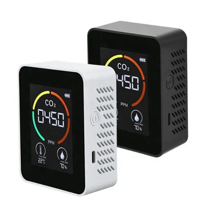 Carbon Dioxide NDIR CO2 Detector Gas Concentration Content Color Screen Intelligent Air Tester Air Quality mini Gas Analyzers