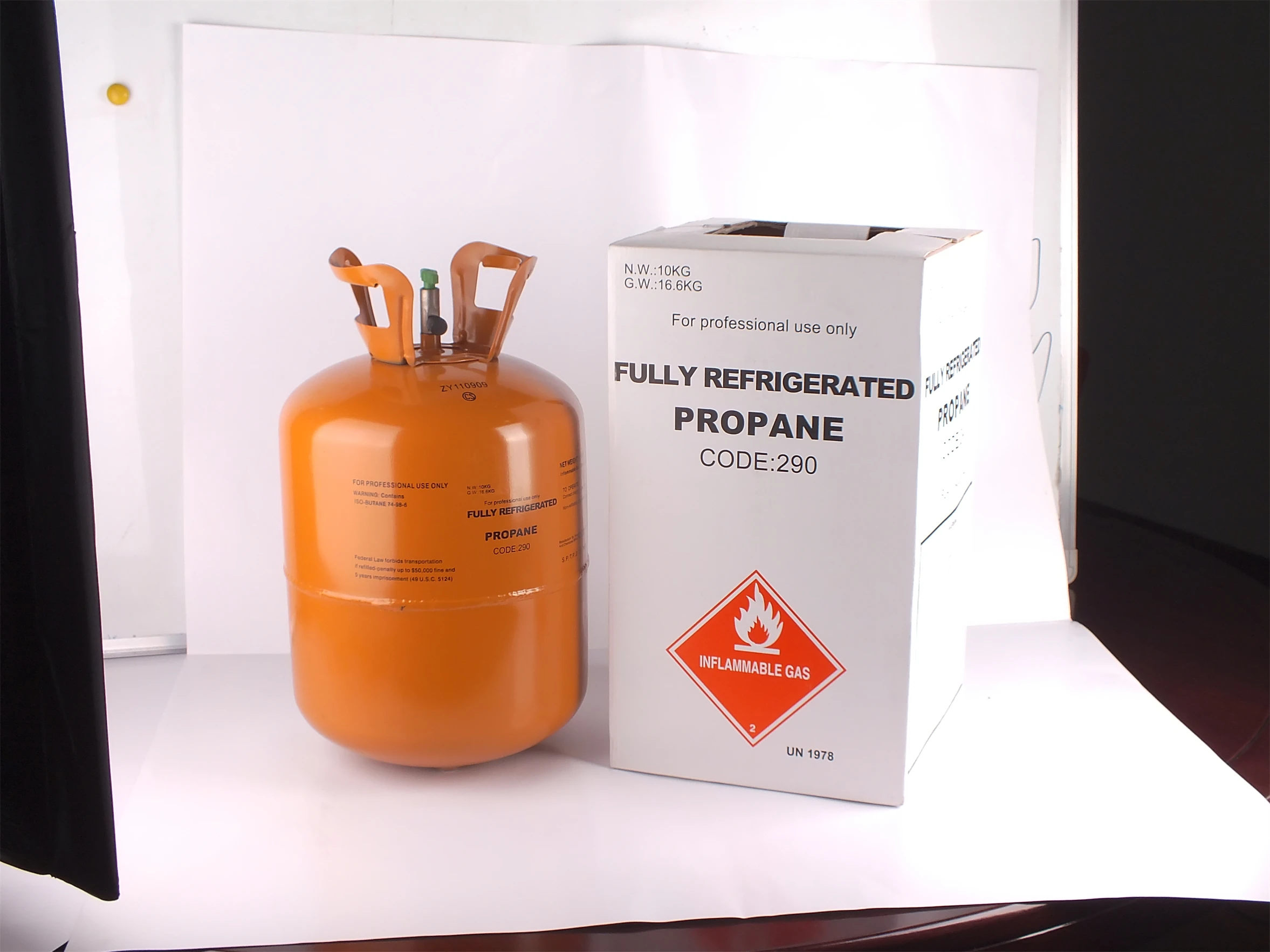 Wholesale disposable gas cylinders propane R290 HC refrigerant gas