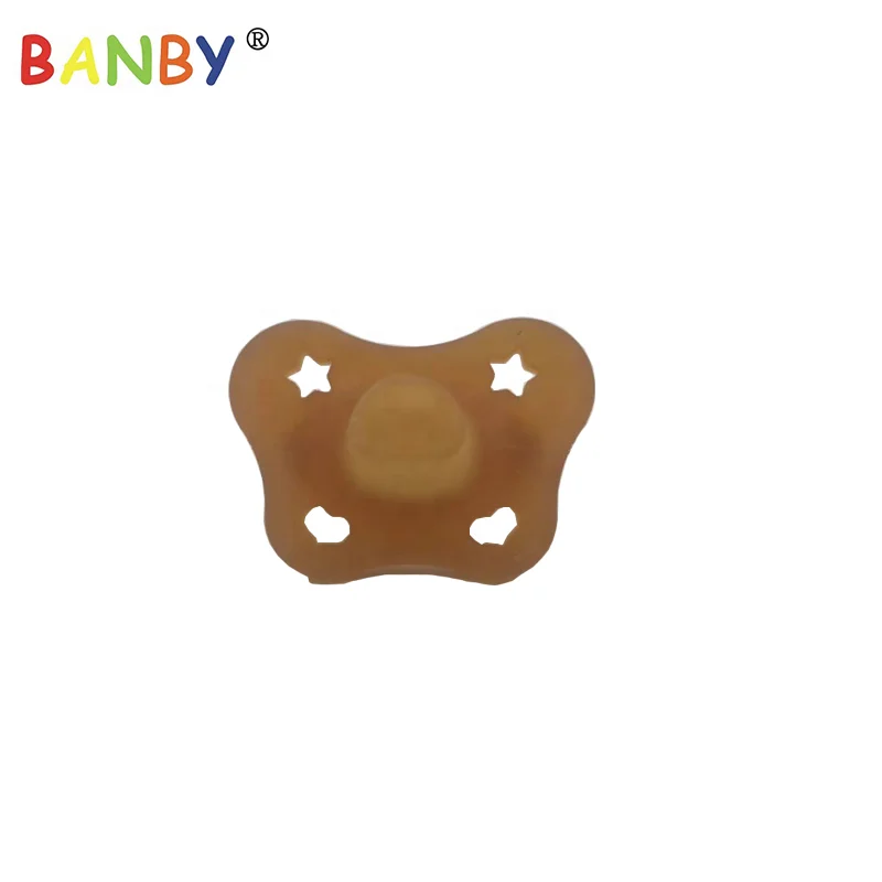 Bibs BPA Free Natural RUbber Baby Pacifier Round 1 for 0-6 Months