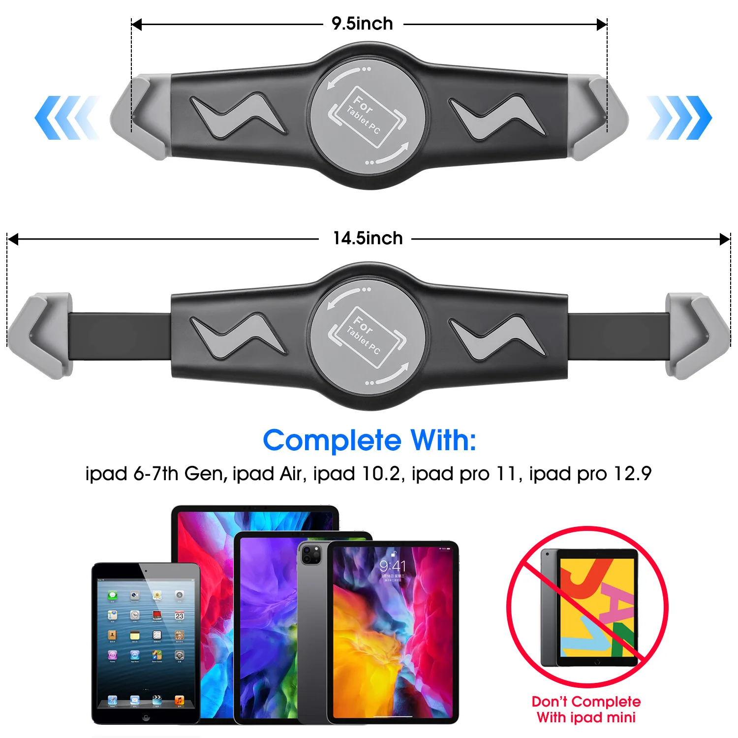 Amazon hot sale laptop tablet tripod floor stand for ipad mini 7 14.5inch