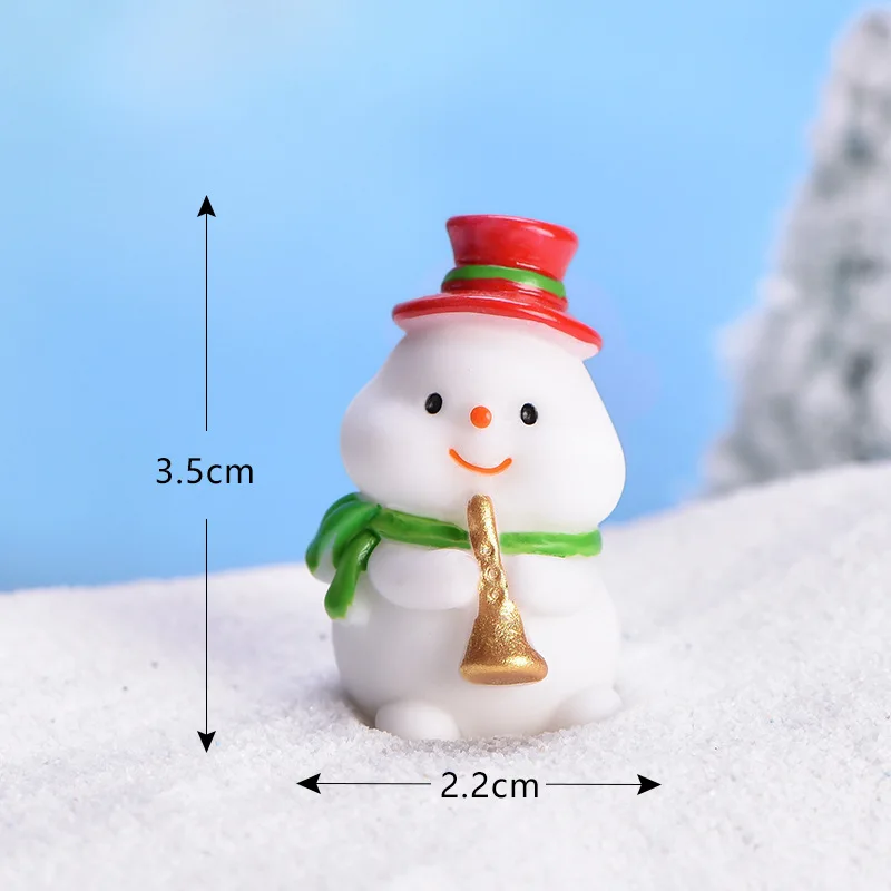 Santa Cute Snowman Bonsai Decoration Snow Christmas decorations resin accessories