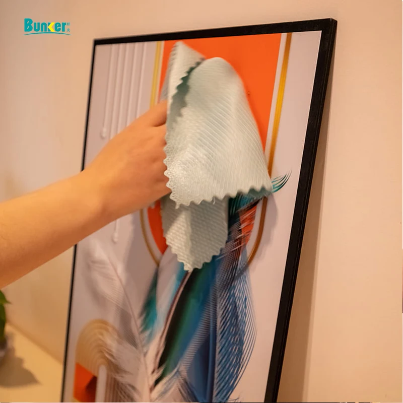 Eco Friendly High quality absorbent Quick Dry Microfiber Kitchen Towel Cleaning Window Glass Cloth