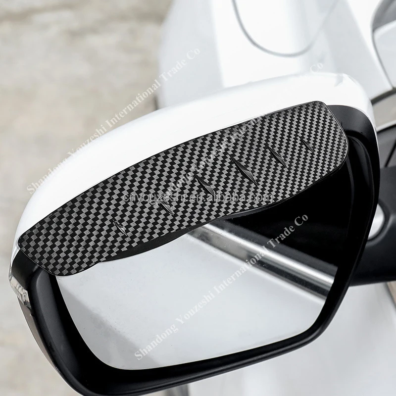 New Carbon Fiber Rain Brow Rear view Mirror Rain Eyebrow Cover
