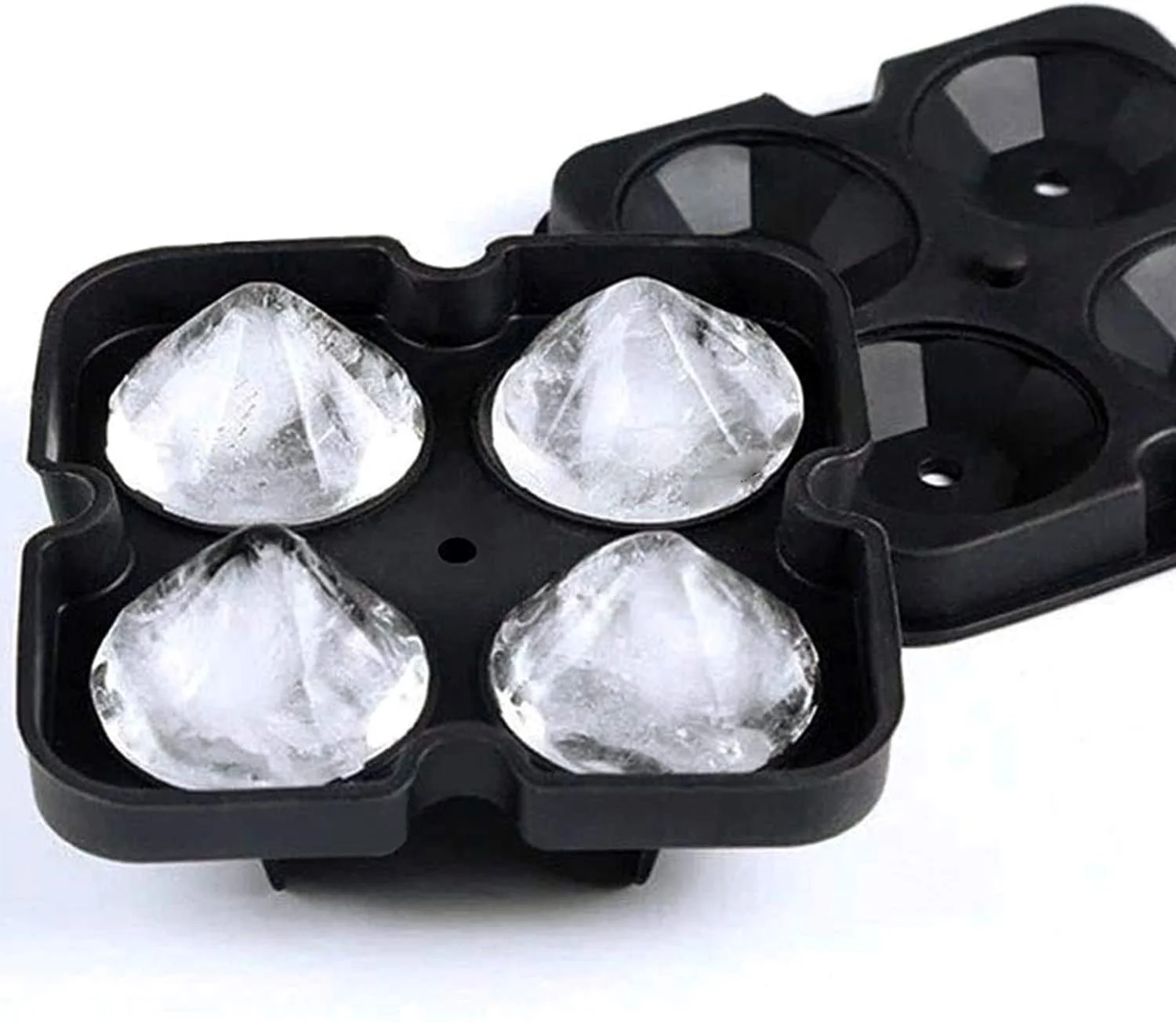 Silicone Diamond 6 Ball Ice Tray Silicone Chocolate Whiskey Cocktail Mold Halloween Decoration Ice Mold