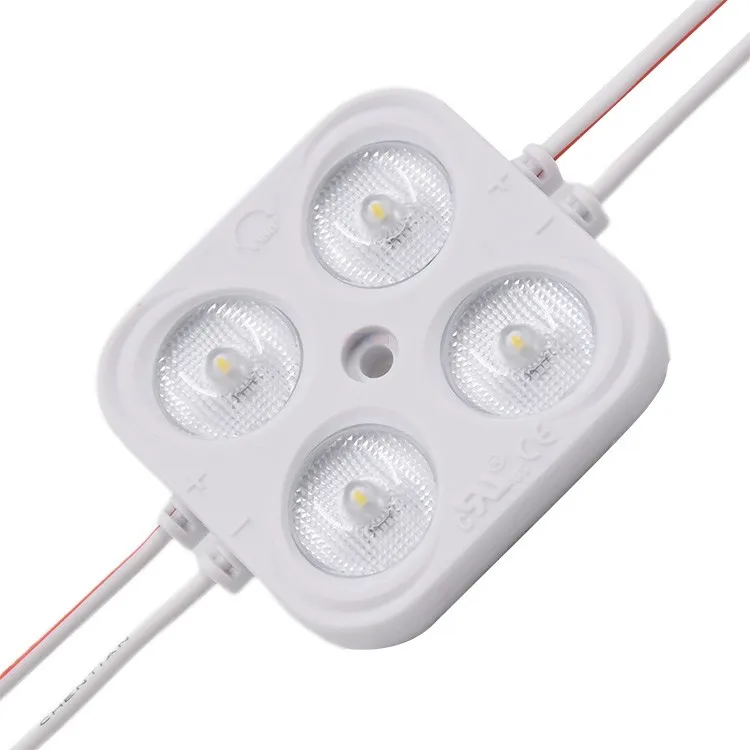 Soecially Design DC 12V 24V 3w 180 degree angle lens smd 2835 WATERPROOGF WITH TAPE led module 2835 3 leds