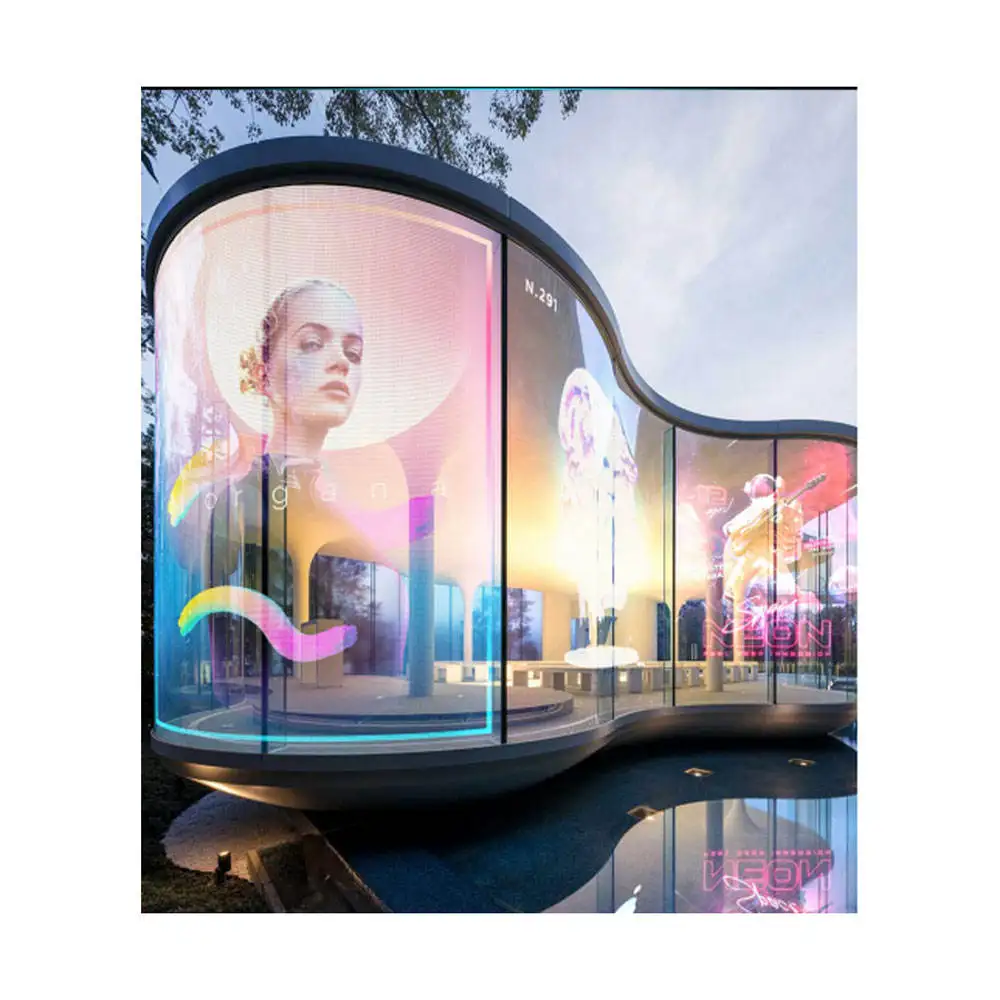 P6 Jyvision Led Screen Film Stick Digital Display for Advertising Transparent Video Wall Display Indoor Seamless Lcd Video Wall