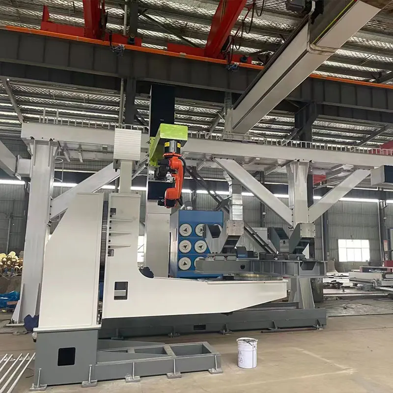 L Type Tilting And Rotating Welding Positioner Machine With Rotary Turntables