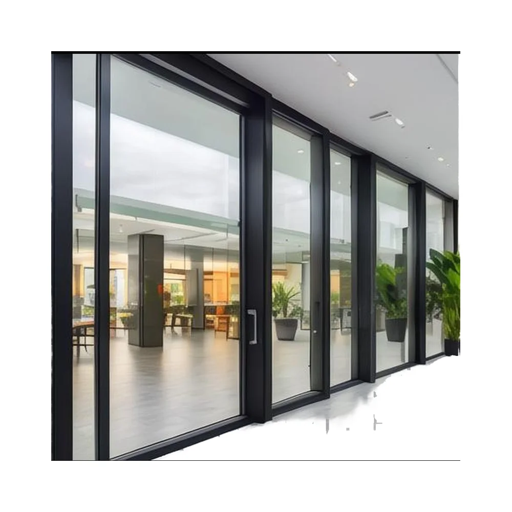 Lukliving Modern Double Glass Bifold Aluminium Folding Doors Exterior Patio Industrial Bedroom Hospital Staircase Apartment