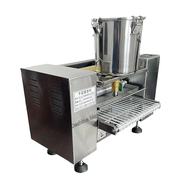 Commercial Automatic Mini Mille Crepe maker pancake Machine Thousand Layer Cake machine Egg Skin Crepe Making Machine Price