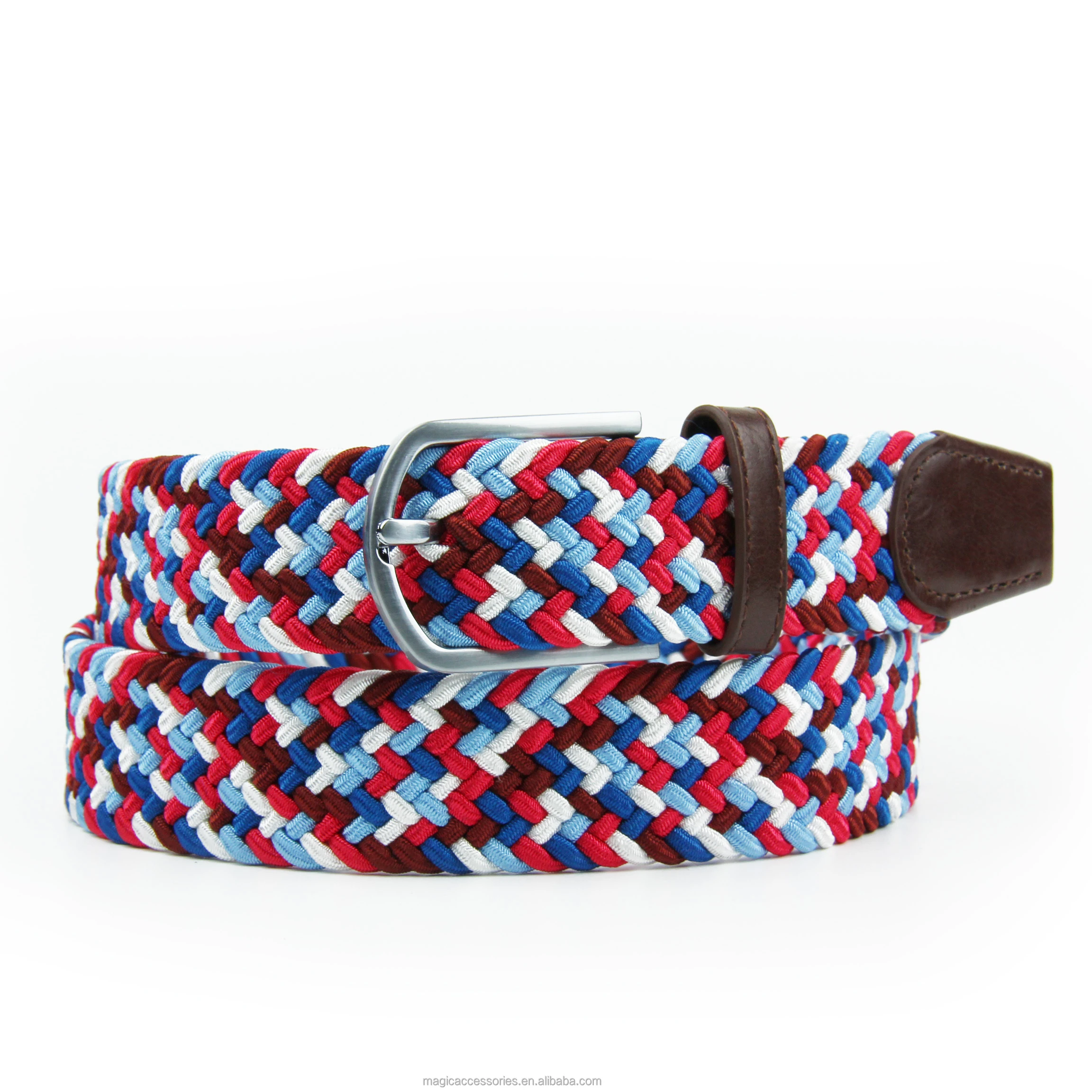 Elastic Braided Web Belts Stretch Woven Belts