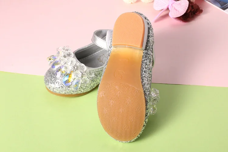 Китай обувь для девушек Золушка кристалл каблук пианино выступлений