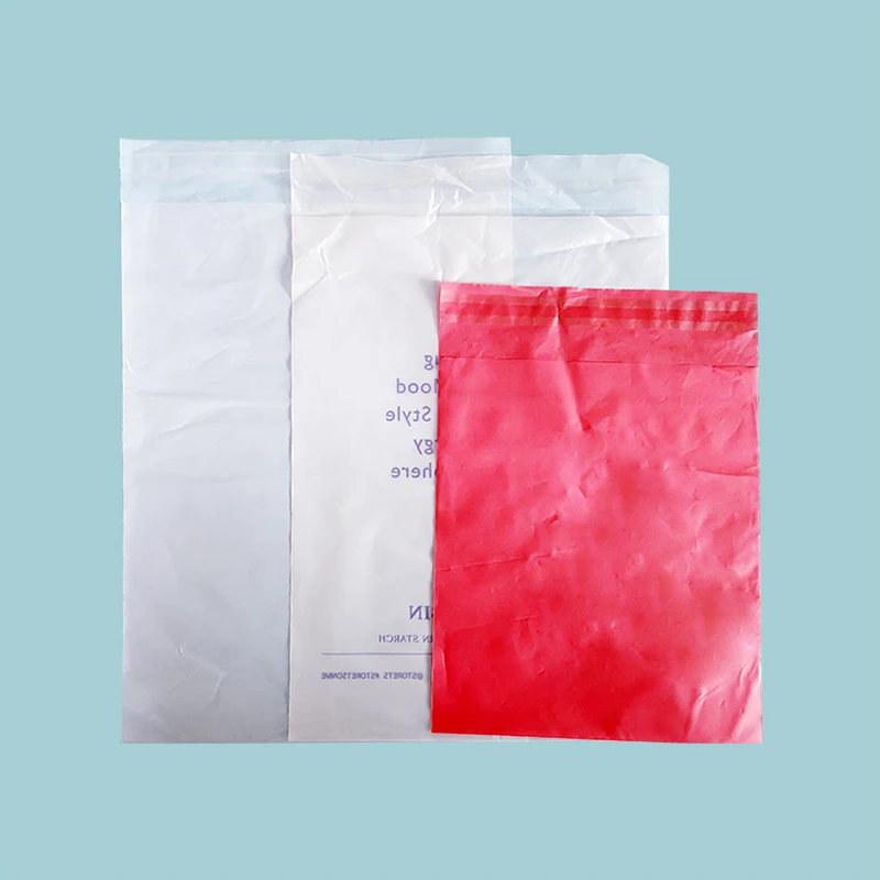 Custom clear transparent plastic self-seal adhesive shipping bag polymer poly mailer mailing courier bags with your own logo