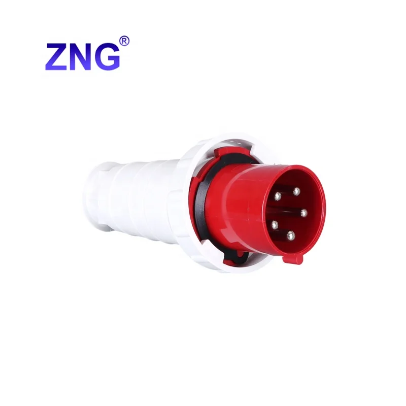 ZNG-035 IP67 Waterproof 380V/415V Industrial Plug And Socket 5 Pin 63A
