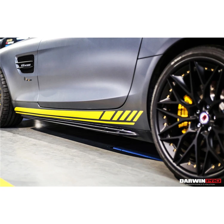 DarwinPRO OEM Style Carbon Fiber Side Skirts for AMG GTS