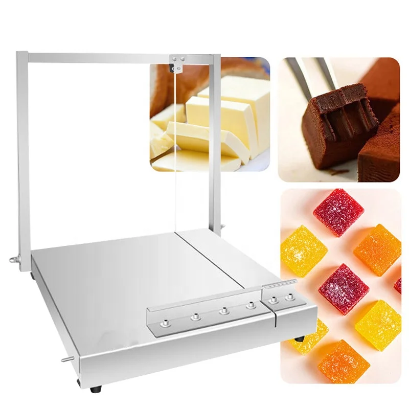 Cheese Cube Cutting Tool Fudge Jelly Sheet Cutting Machine Commercial Chocolate Cutting Machine for Bread Cake Truffle Cutting