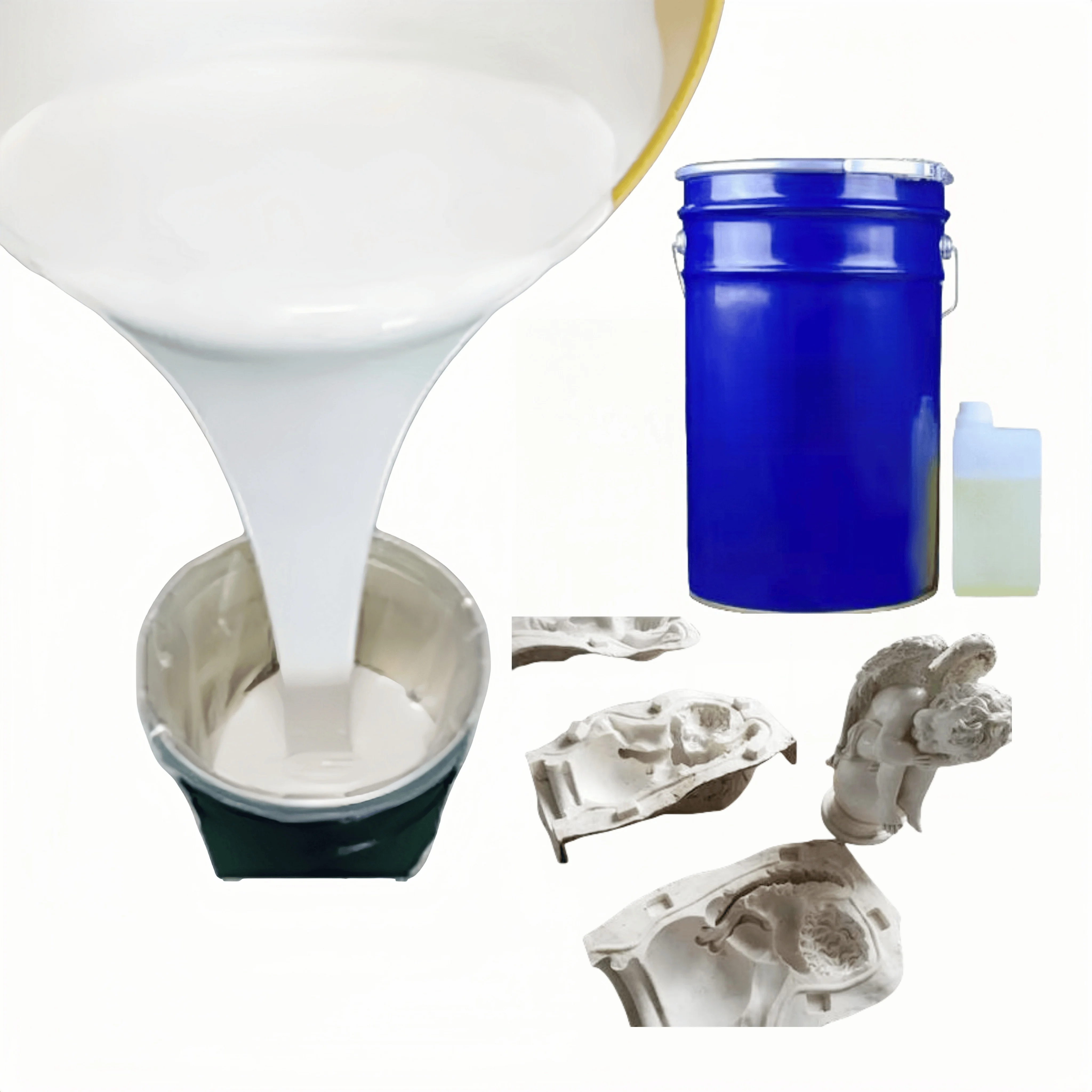 Polyurethane Liquid Silicone Casting Rubber Suppliers High Strength Concrete Molds For Plaster Resin Handicrafts