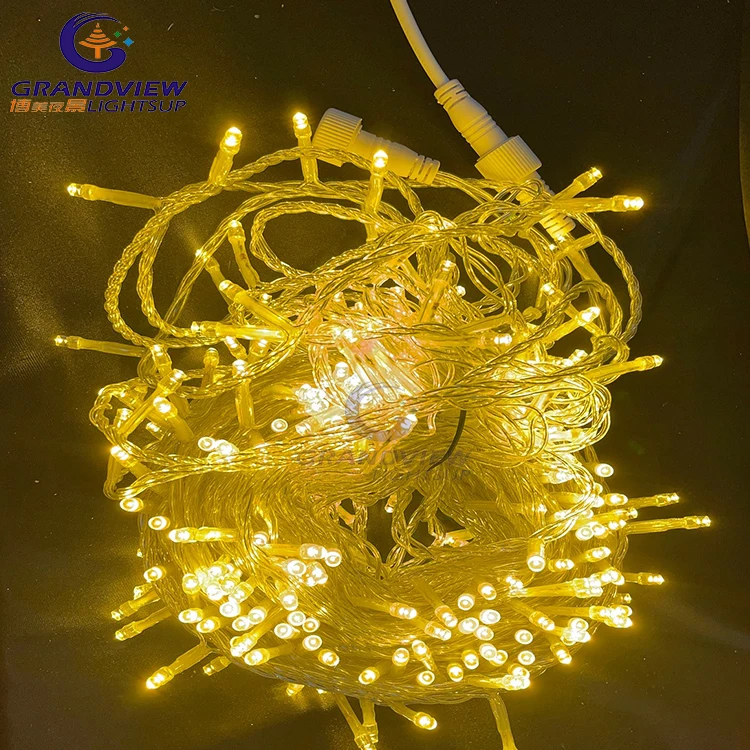 IP67 Rubber Cable White Color Christmas LED String Fairy Light For Christmas Lights