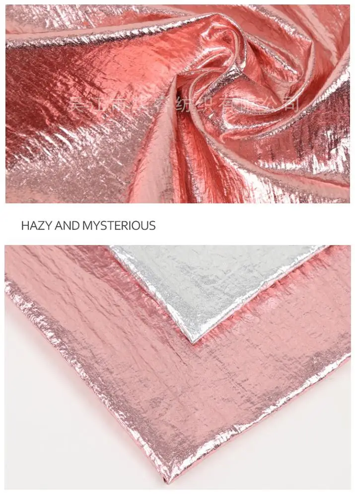 
suzhou lgz symphony Bronzing 100% nylon taffeta crepe fabric 20d nylon ripstop waterproof fabric down jacket cotton jacket 