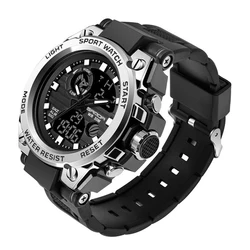 Factory wholesale price chronograph LED waterproof custom brand digital watch sport wrist men watch