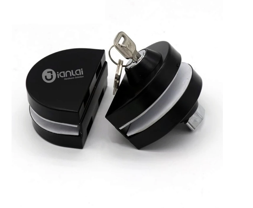 Modern Glass to Glass Door Lock Easy Installation Glass Door Accessory Brass Iron Handle Building Application