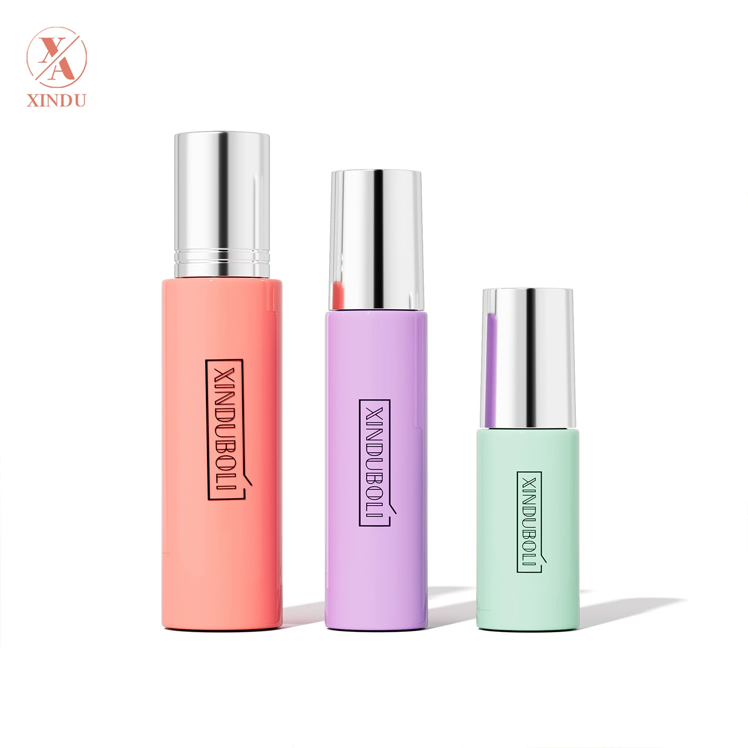 Essential Oil wholesale Square Round Thick Bottom thickness base 15ml painting gradient color Perfume Glass Bottle Roller