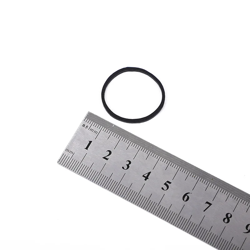 Cheap  Dia.25 black imported rubber bands special color rubber ring for hair salons natural rubber wholesale