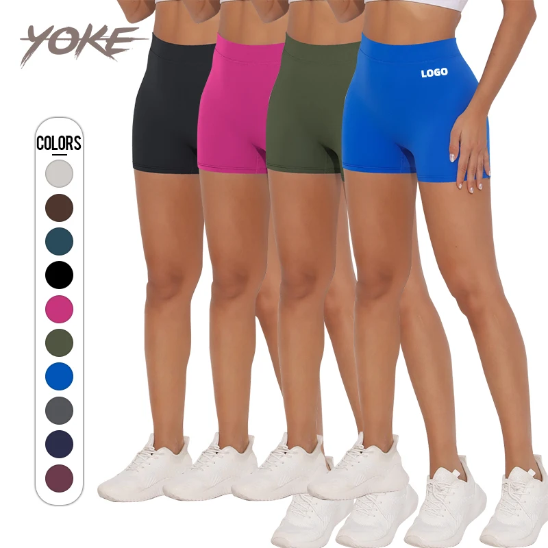 JY Factory Wholesale  Back V Shape Shorts Peach Buttocks Biker Workout Butt Lifting Athletic Compression Push Up Shorts