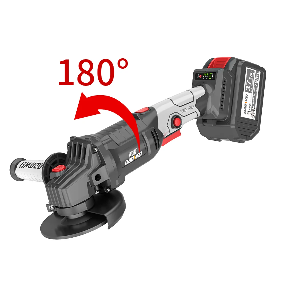 NANWEI Top Quality 100/115mm 180 degree rotary angle grinder for Metal Grinding/Cutting electric cordless angle grinders