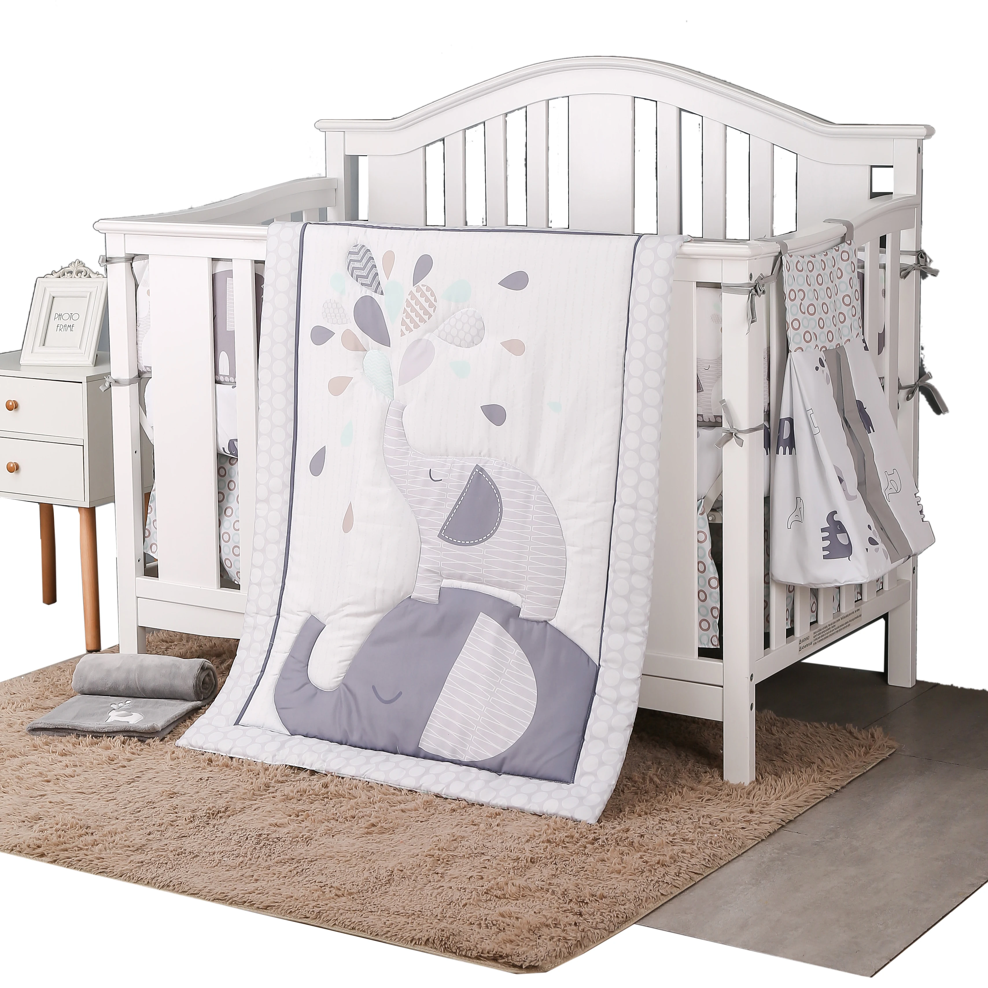 OEM Factory Supply 100% Cotton Printing Baby Kids Bedding Duvet Cover Set Baby Bedding