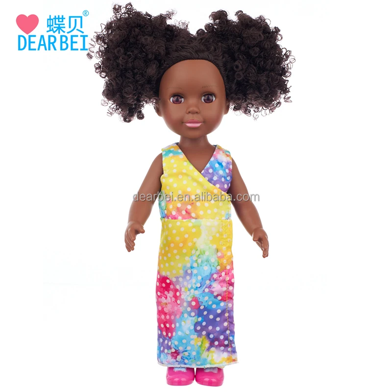Manufacture 2023 New style hot selling 14inch American African doll dress up Vinyl Black baby dolls