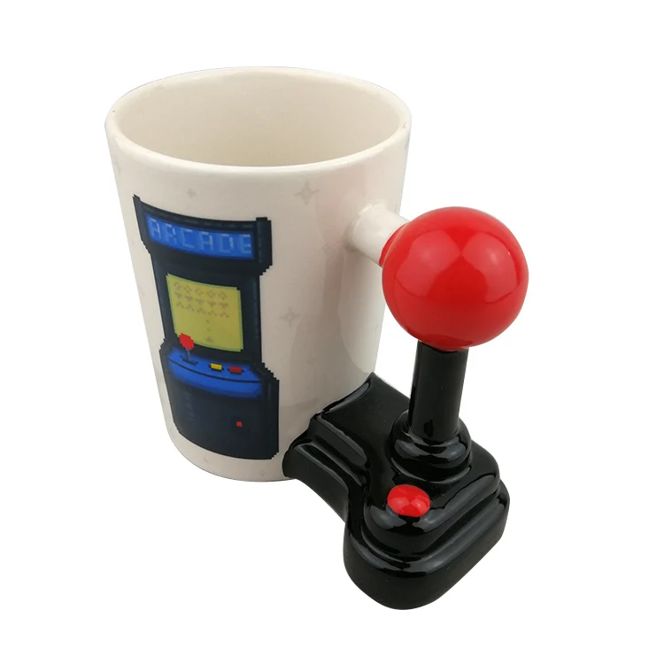 OEM фарфоровые керамические чайные кружки игровой формы чайные чашки набор с ручкой