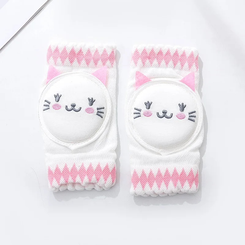 2023 Baby Cartoon Knee Pads Cotton Mesh Crawling Elbow Toddler Protector Safety Infant Kneepad Leg Warmer Kids Cushion Legging