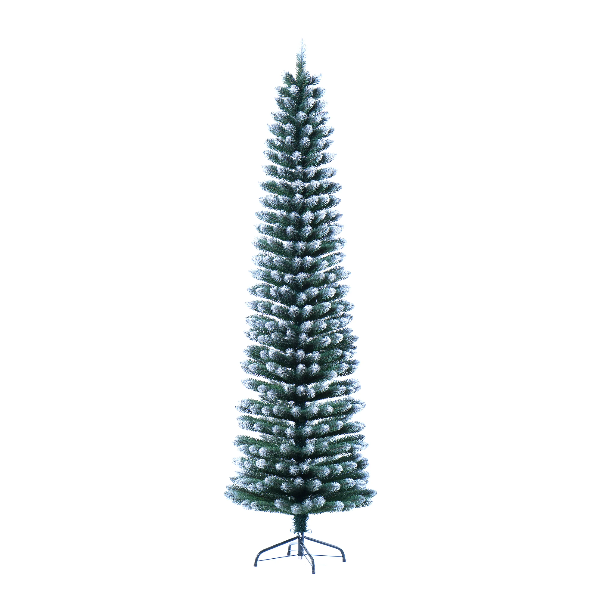 Slim Layered elegance Christmas Tree Space Saving Christmas Decoration Falling Snow Effect 3ft 4ft 5ft 6ft 7ft 8ft 9ft