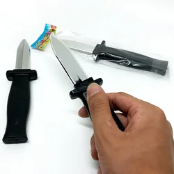 Retractable Prop False Knife Halloween Fools Day Party Magic False Trick Gadget Toys Plastic Disappearing Dagger Toy Knife