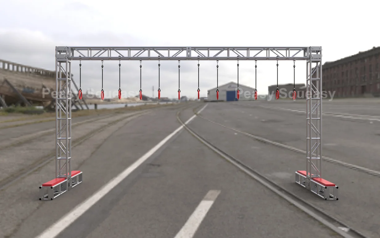 PS Spartan Race Course Super Obstacles Multi Rig Ninja Rings Overhead