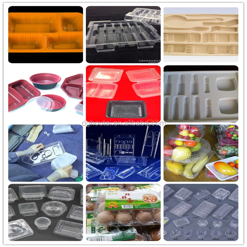 Flocking PP tray plastic vacuum forming machine