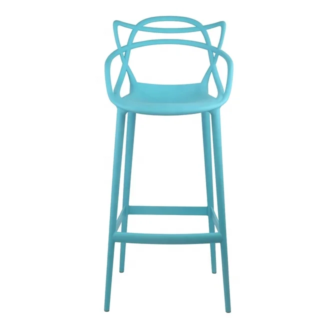 Hot sale Italian Design Modern High Bar Chair Stools PP Plastic Barstool