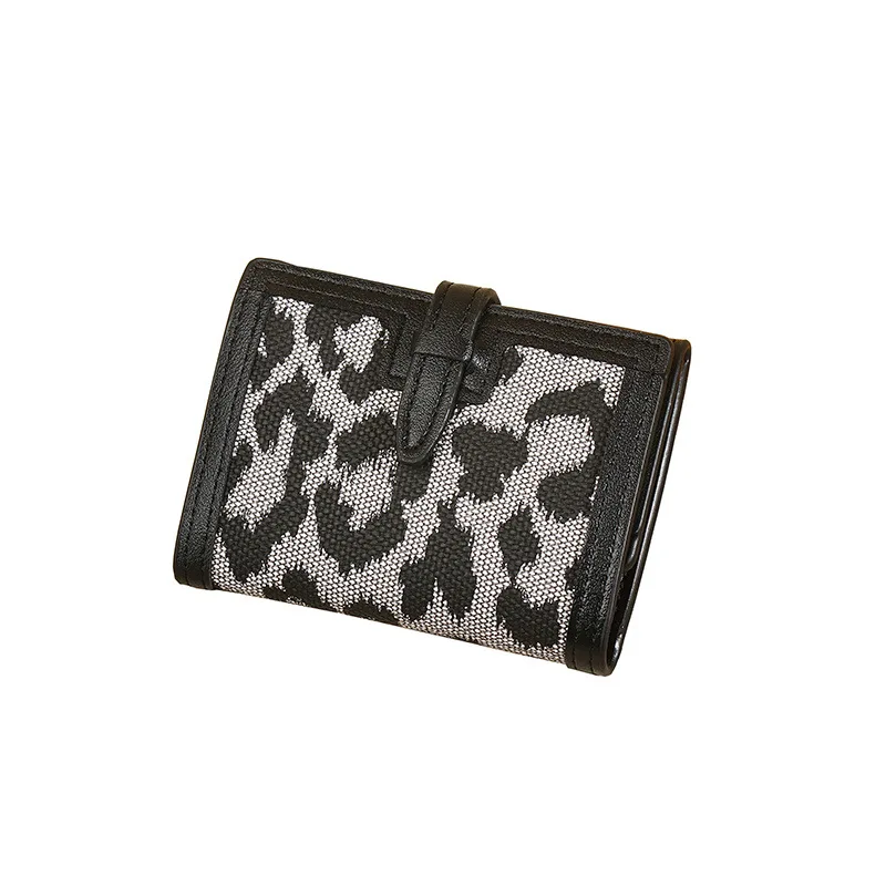 Mini Wallet Leopard Print Clutch Women Purse Female Short Mini Wallets Lovely Purse Female Small Wallet Coin Purse Card Holders