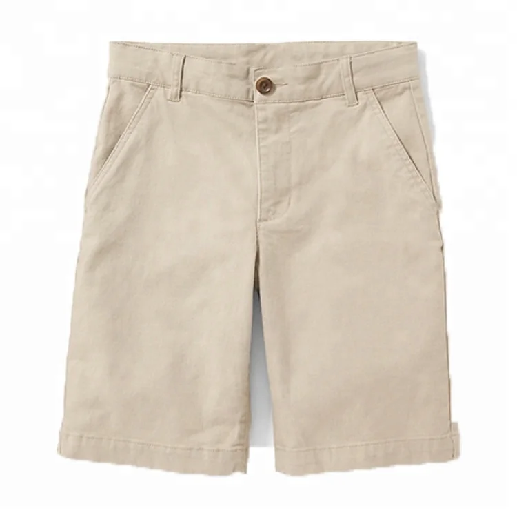 
Wholesale Custom Design Boy Cargo Cotton Twill Plain Shorts 